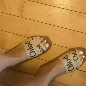 Chloe wood sandals. Perfect condition.